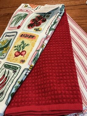 Isaac Mizrahi Summer Garden Kitchen Towels - Set of 3